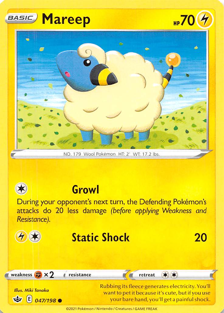 Mareep (047/198) [Sword & Shield: Chilling Reign] - Comfy Hobbies