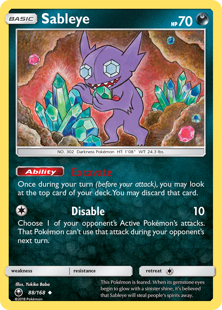 Sableye (88/168) [Sun & Moon: Celestial Storm] - Comfy Hobbies