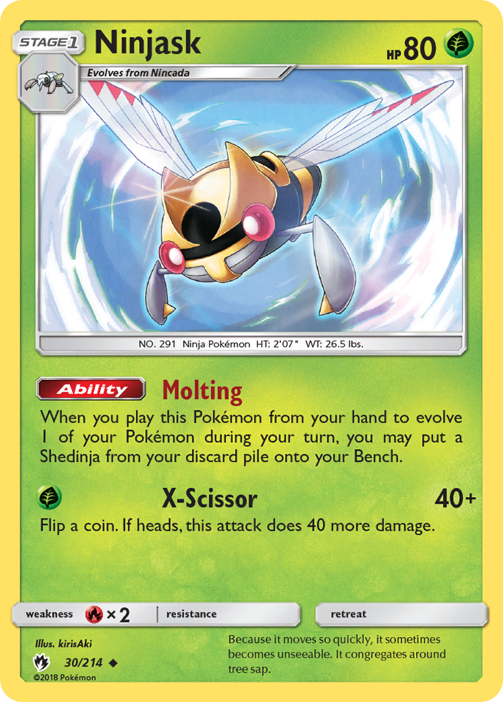 Ninjask (30/214) [Sun & Moon: Lost Thunder] - Comfy Hobbies