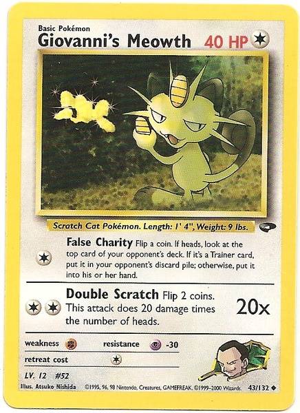 Giovanni's Meowth (43/132) [Gym Challenge Unlimited] - Comfy Hobbies