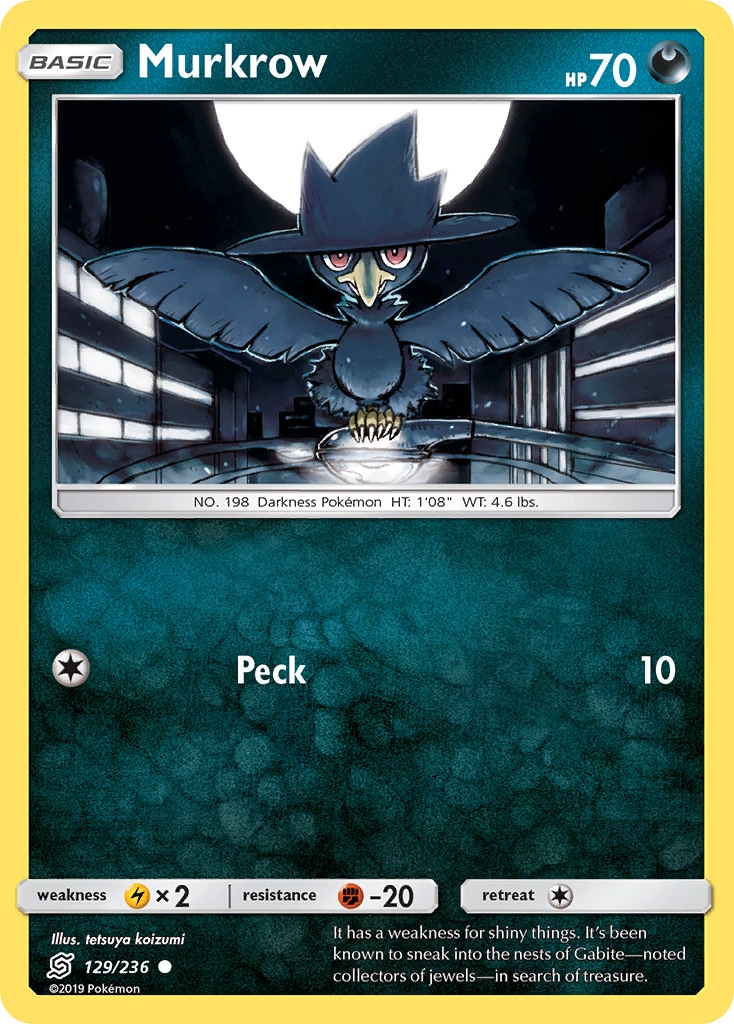Murkrow (129/236) [Sun & Moon: Unified Minds] - Comfy Hobbies
