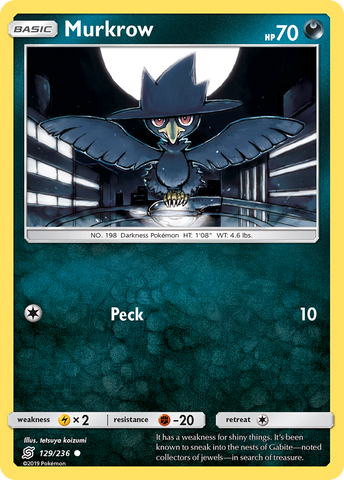 Murkrow (129/236) [Sun & Moon: Unified Minds] - Comfy Hobbies