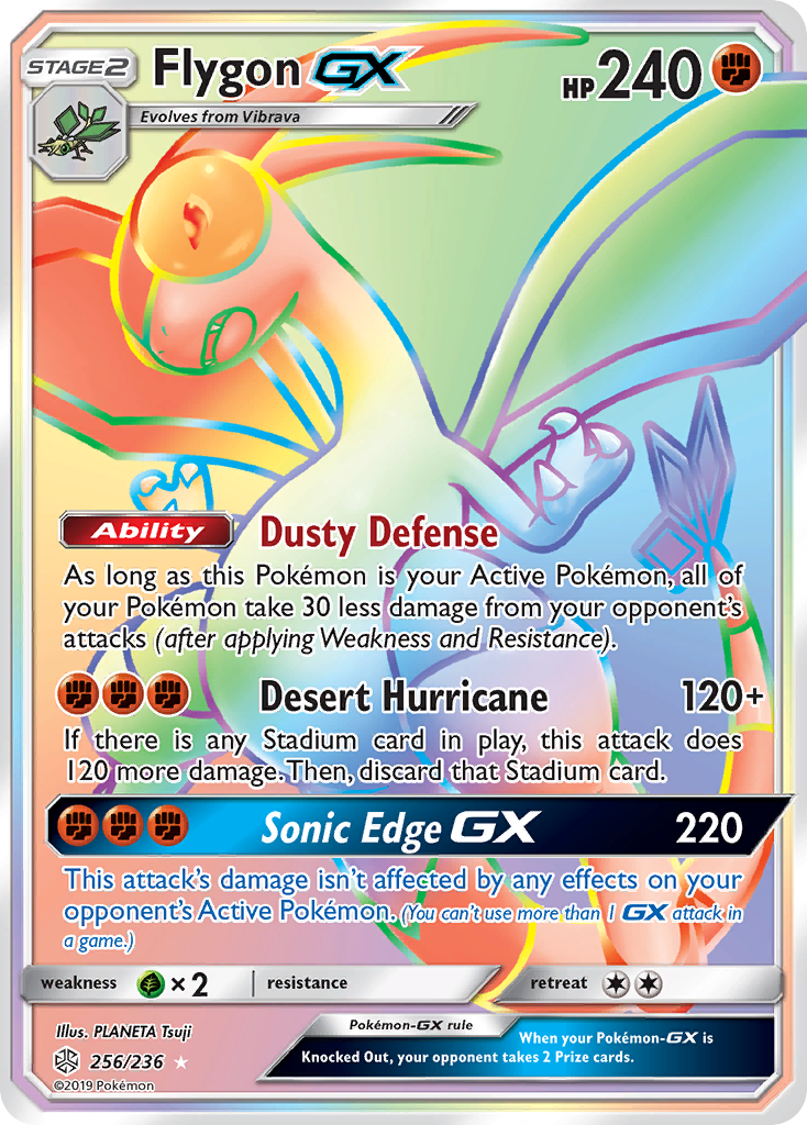 Flygon GX (256/236) [Sun & Moon: Cosmic Eclipse] - Comfy Hobbies