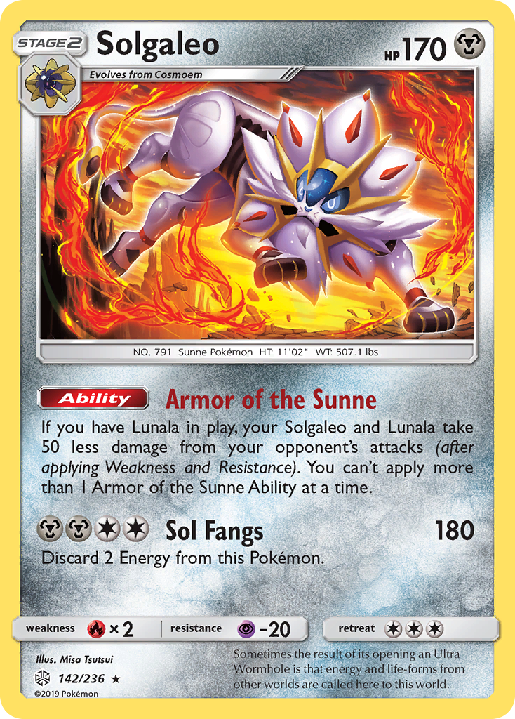 Solgaleo (142/236) [Sun & Moon: Cosmic Eclipse] - Comfy Hobbies