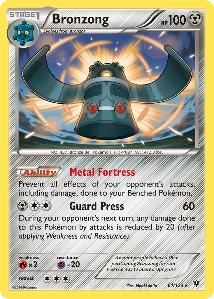 Bronzong (61/124) [XY: Fates Collide] - Comfy Hobbies