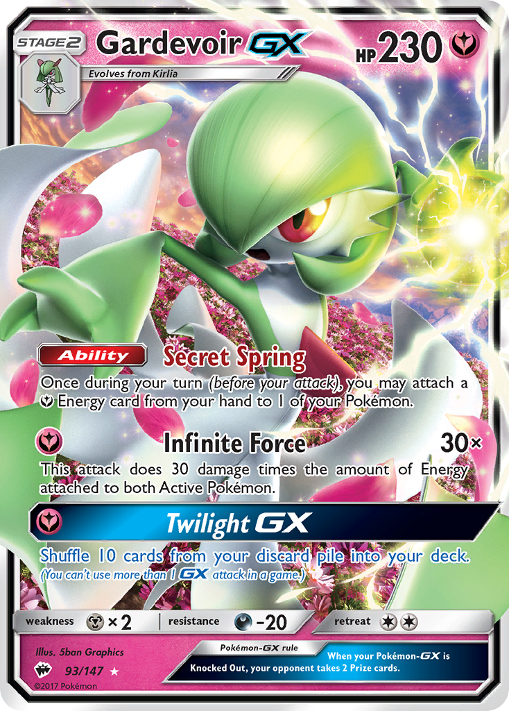 Gardevoir GX (93/147) [Sun & Moon: Burning Shadows] - Comfy Hobbies