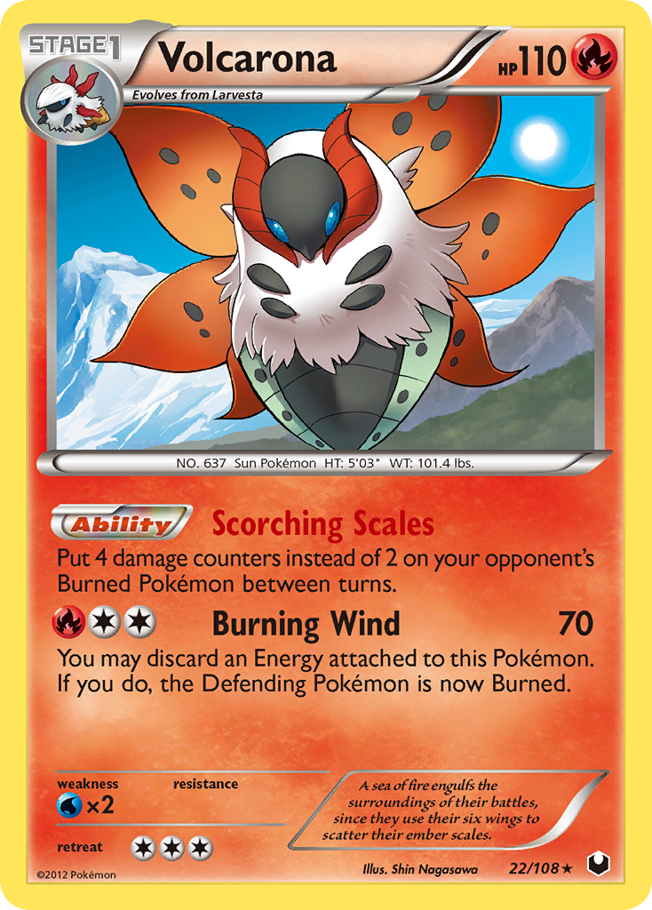 Volcarona (22/108) [Black & White: Dark Explorers] - Comfy Hobbies