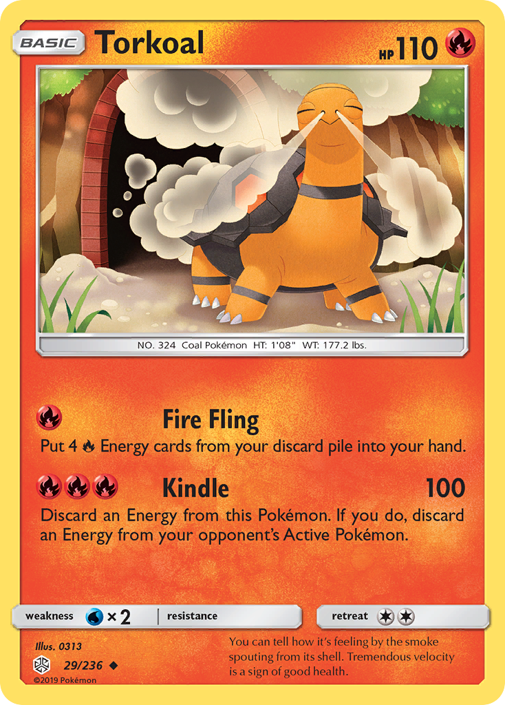 Torkoal (29/236) [Sun & Moon: Cosmic Eclipse] - Comfy Hobbies