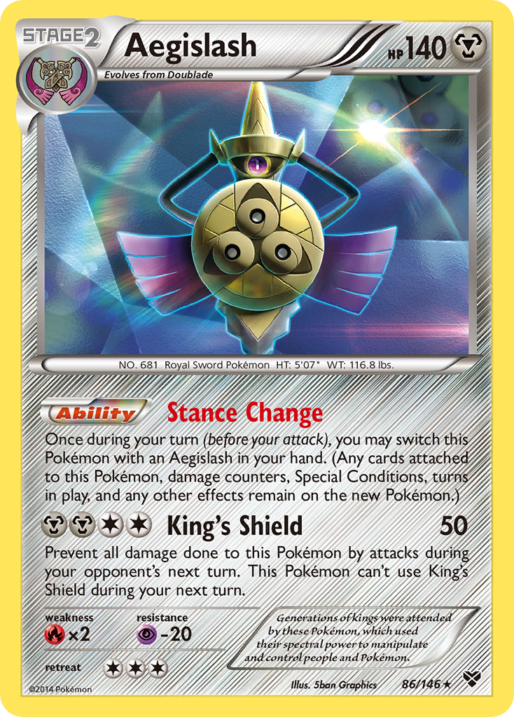 Aegislash (86/146) [XY: Base Set] - Comfy Hobbies