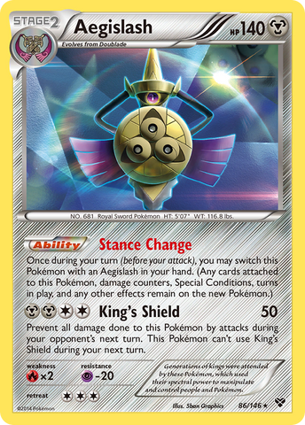 Aegislash (86/146) [XY: Base Set] - Comfy Hobbies