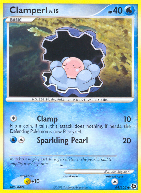 Clamperl (64/106) [Diamond & Pearl: Great Encounters] - Comfy Hobbies