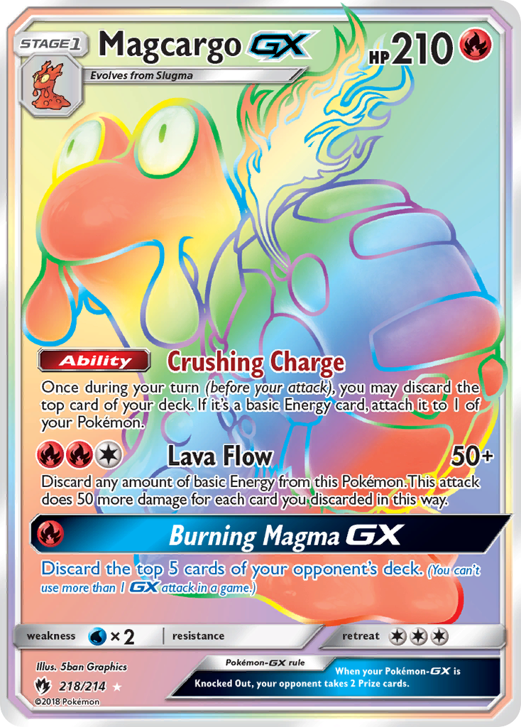 Magcargo GX (218/214) [Sun & Moon: Lost Thunder] - Comfy Hobbies