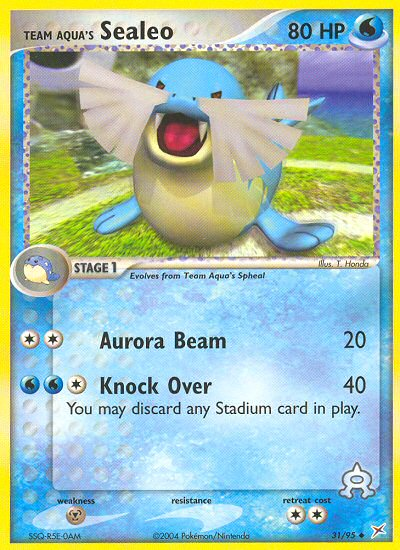 Team Aqua's Sealeo (31/95) [EX: Team Magma vs Team Aqua] - Comfy Hobbies