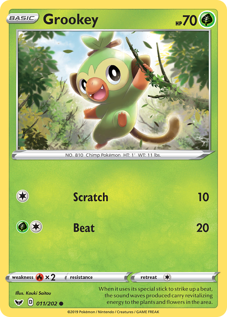 Grookey (011/202) [Sword & Shield: Base Set] - Comfy Hobbies