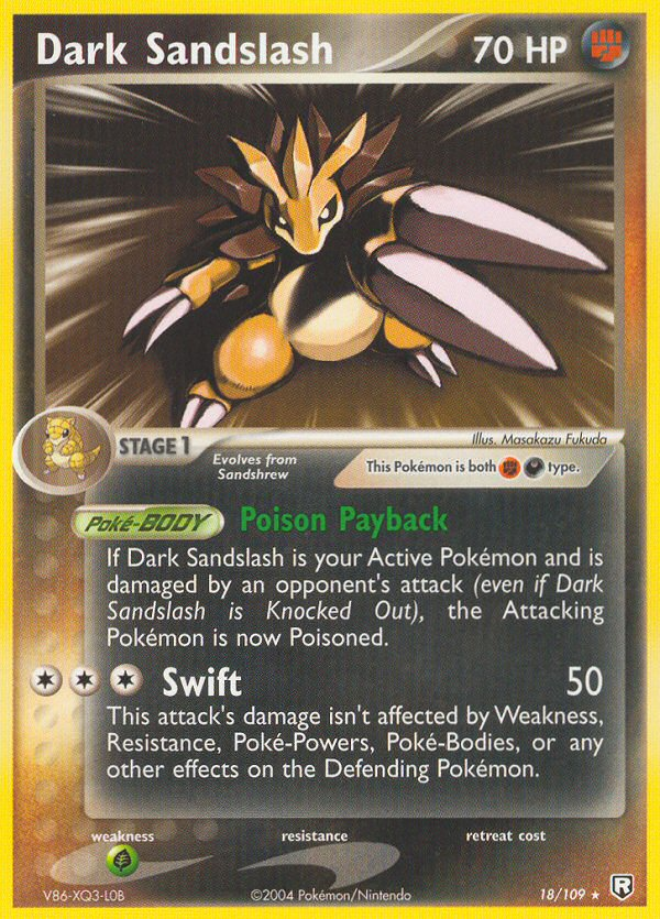 Dark Sandslash (18/109) [EX: Team Rocket Returns] - Comfy Hobbies