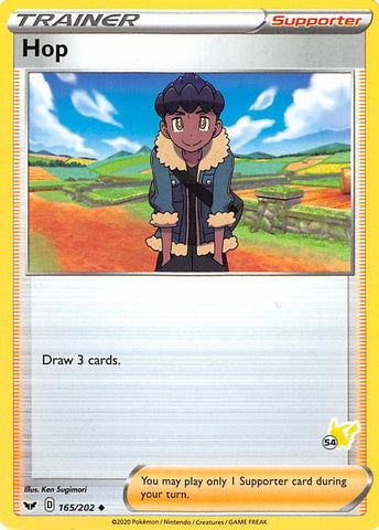 Hop (165/202) (Pikachu Stamp #54) [Battle Academy 2022] - Comfy Hobbies