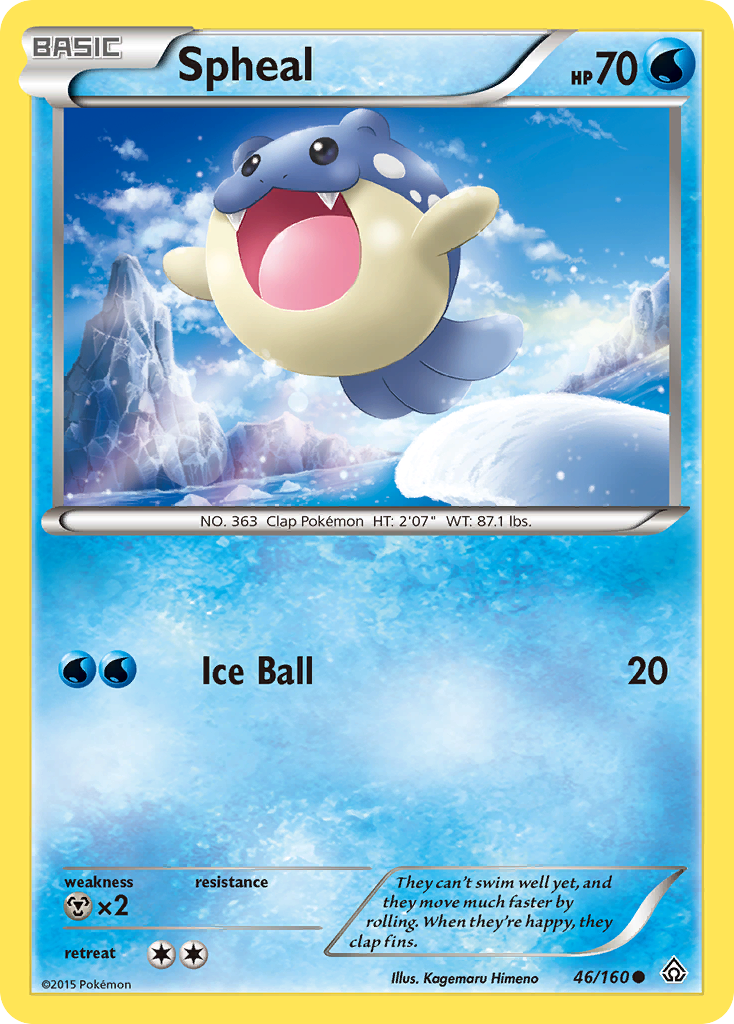 Spheal (46/160) [XY: Primal Clash] - Comfy Hobbies