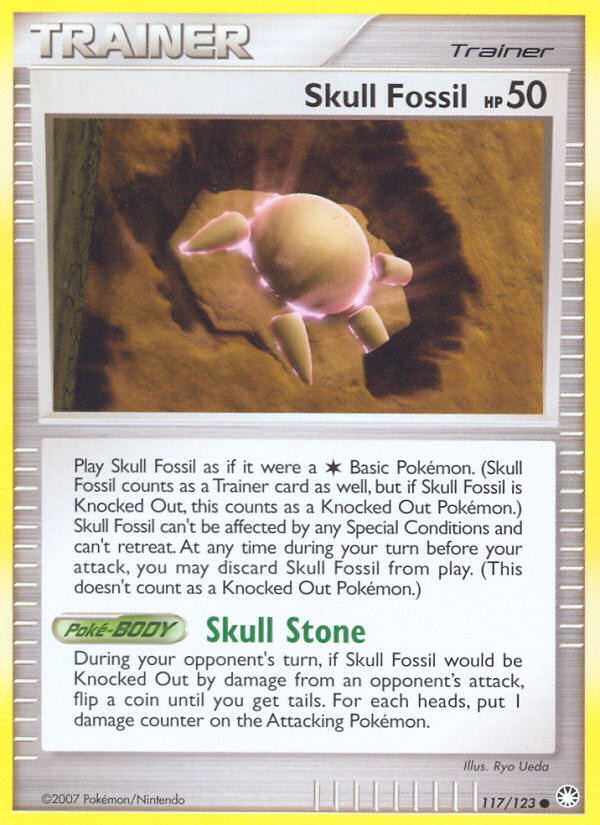 Skull Fossil (117/123) [Diamond & Pearl: Mysterious Treasures] - Comfy Hobbies