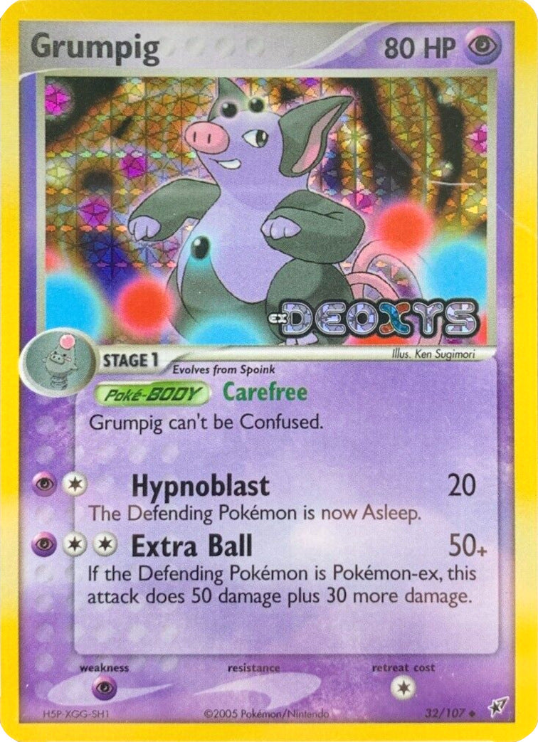 Grumpig (32/107) (Stamped) [EX: Deoxys] - Comfy Hobbies