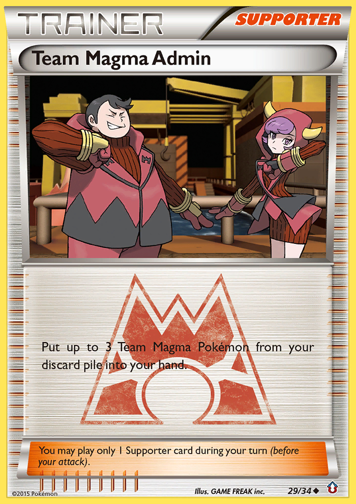 Team Magma Admin (29/34) [XY: Double Crisis] - Comfy Hobbies