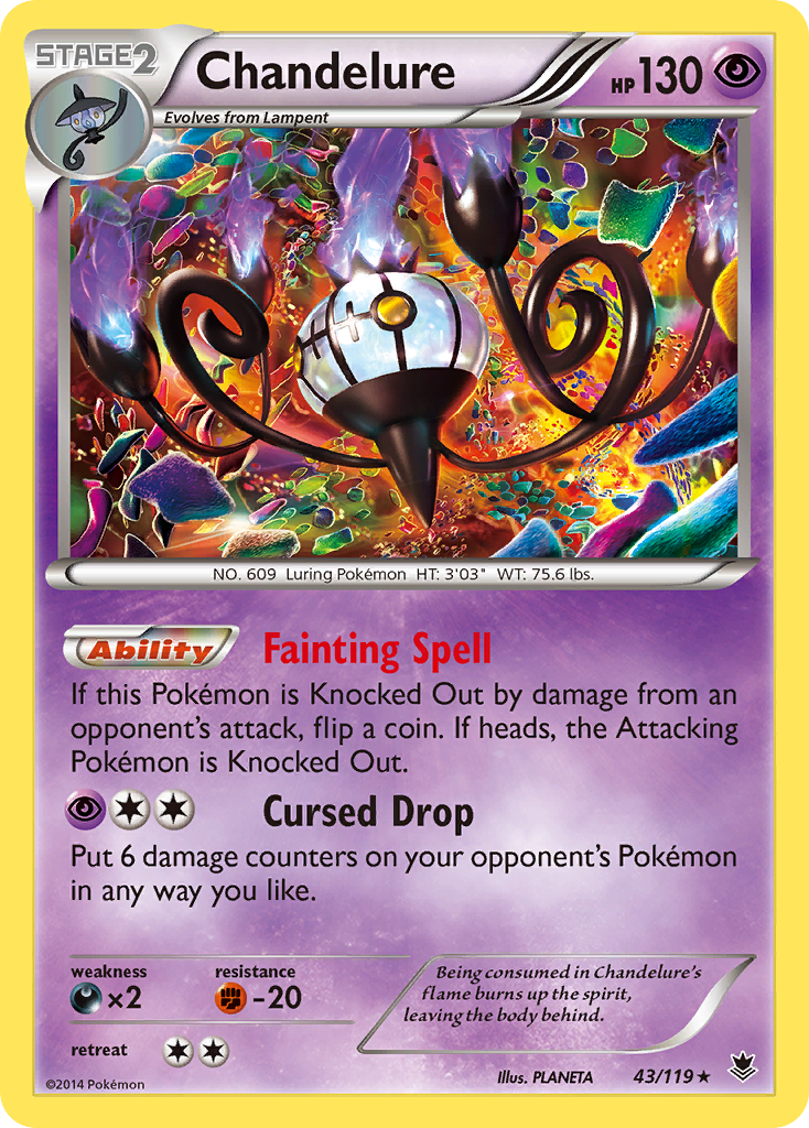 Chandelure (43/119) [XY: Phantom Forces] - Comfy Hobbies