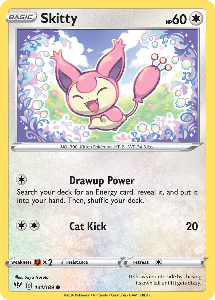 Skitty (141/189) [Sword & Shield: Darkness Ablaze] - Comfy Hobbies