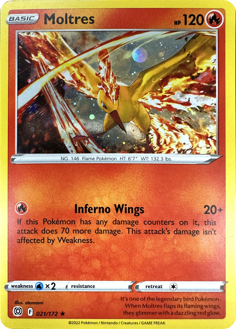 Moltres (021/172) (Cosmos Holo) [Sword & Shield: Brilliant Stars] - Comfy Hobbies