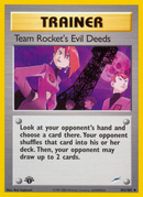 Team Rocket's Evil Deeds (103/105) [Neo Destiny 1st Edition] - Comfy Hobbies