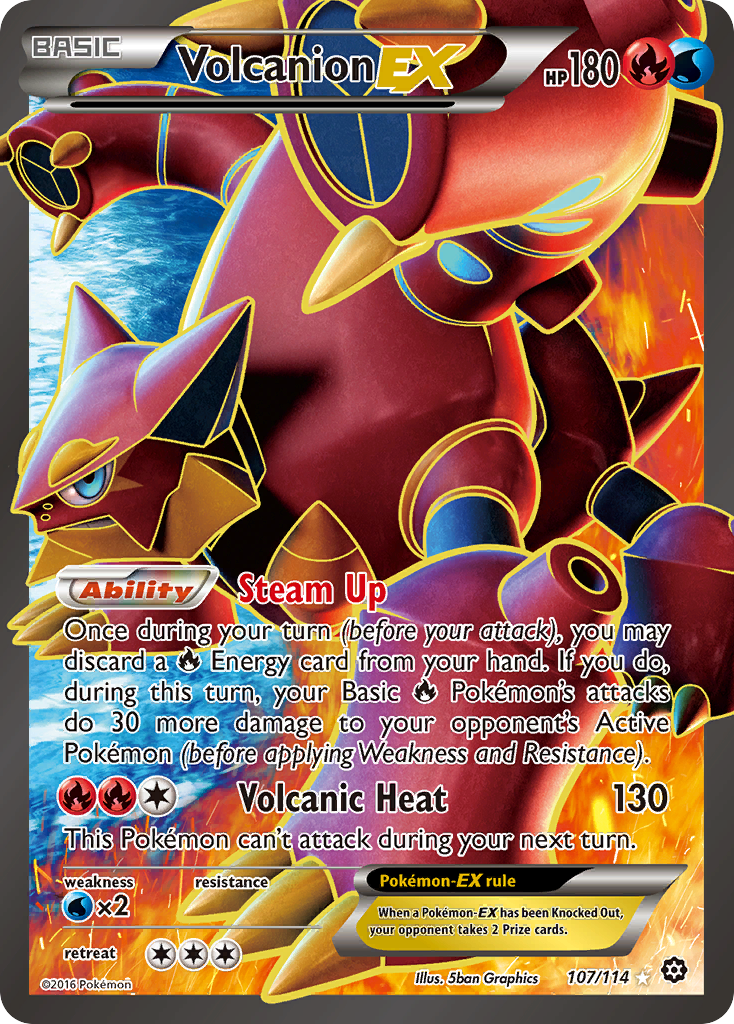 Volcanion EX (107/114) [XY: Steam Siege] - Comfy Hobbies