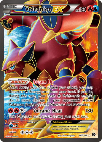 Volcanion EX (107/114) [XY: Steam Siege] - Comfy Hobbies