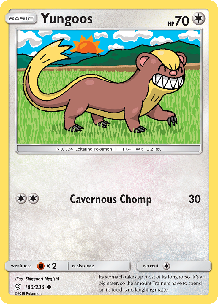 Yungoos (180/236) [Sun & Moon: Unified Minds] - Comfy Hobbies