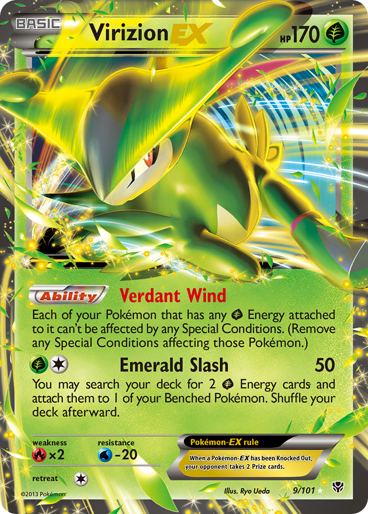 Virizion EX (9/101) [Black & White: Plasma Blast] - Comfy Hobbies