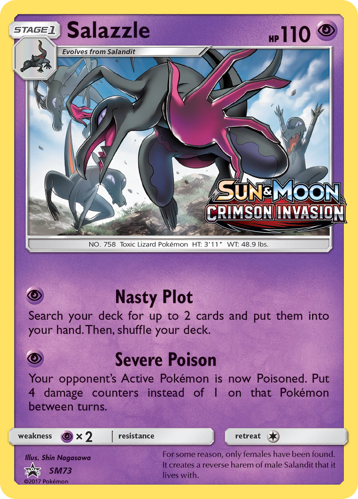 Salazzle (SM73) [Sun & Moon: Black Star Promos] - Comfy Hobbies