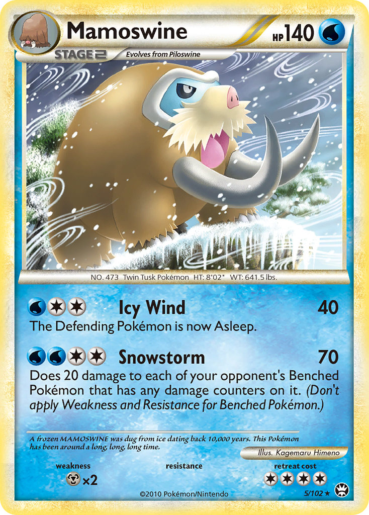 Mamoswine (5/102) [HeartGold & SoulSilver: Triumphant] - Comfy Hobbies