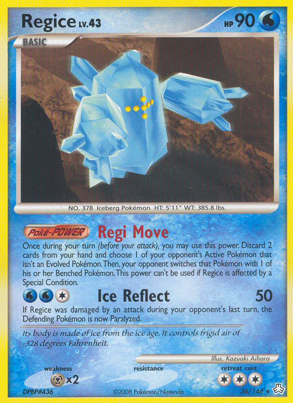 Regice (36/146) [Diamond & Pearl: Legends Awakened] - Comfy Hobbies