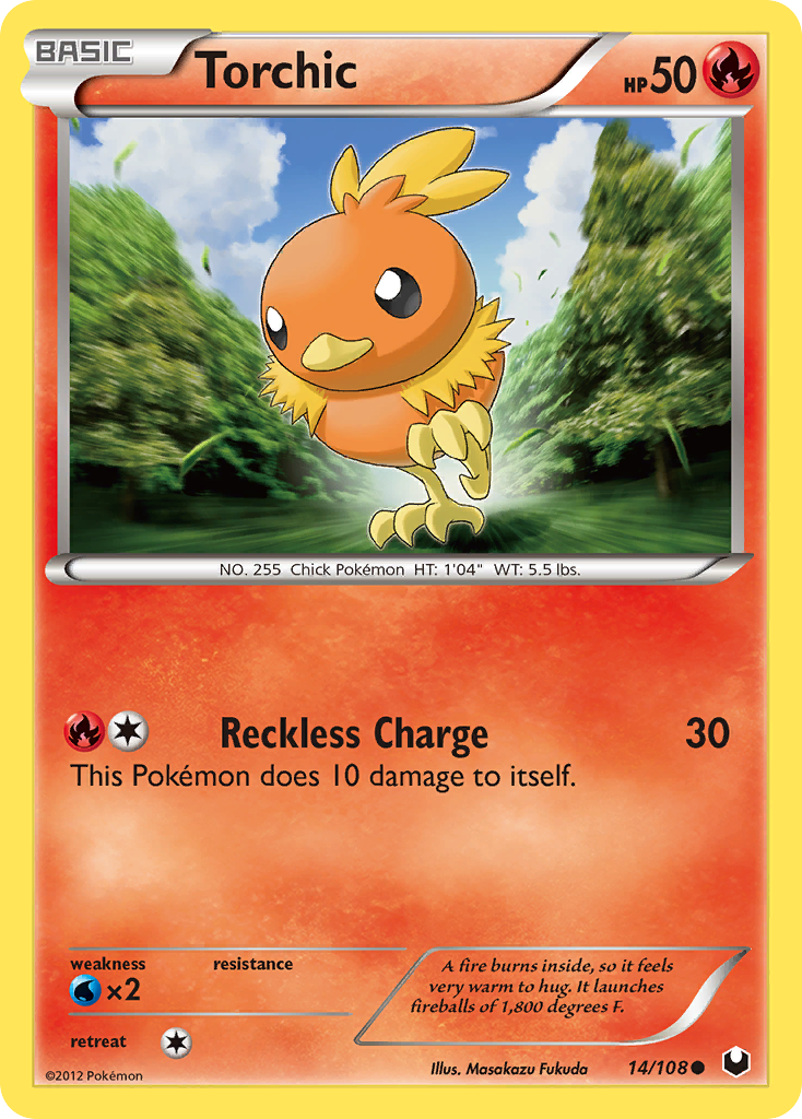 Torchic (14/108) [Black & White: Dark Explorers] - Comfy Hobbies