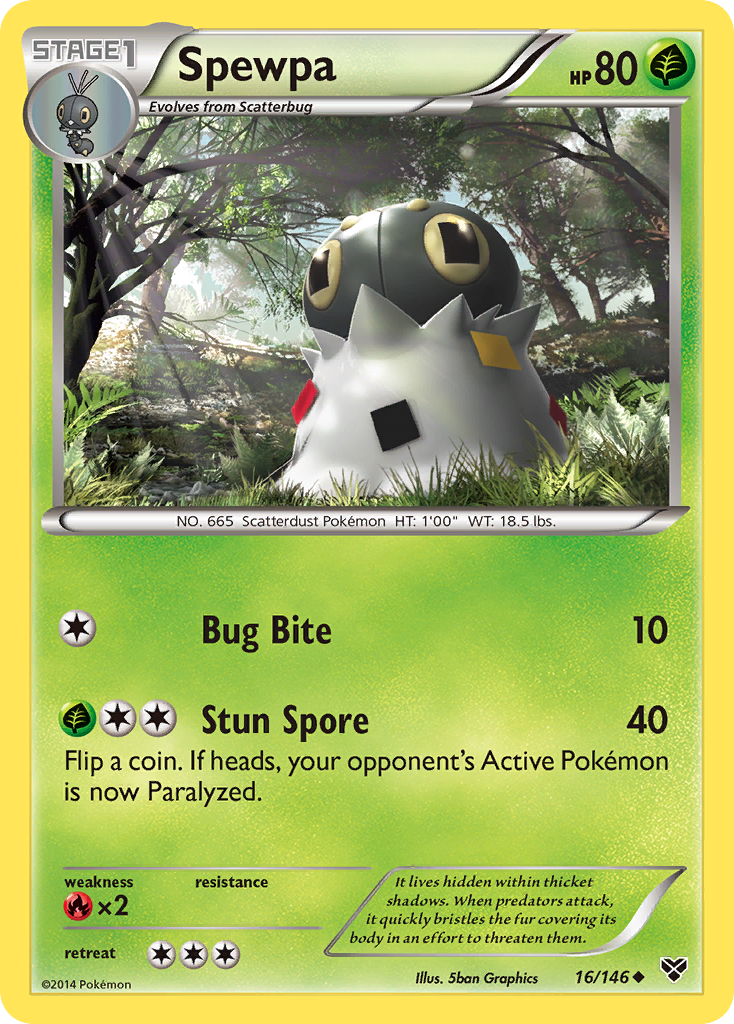 Spewpa (16/146) [XY: Base Set] - Comfy Hobbies