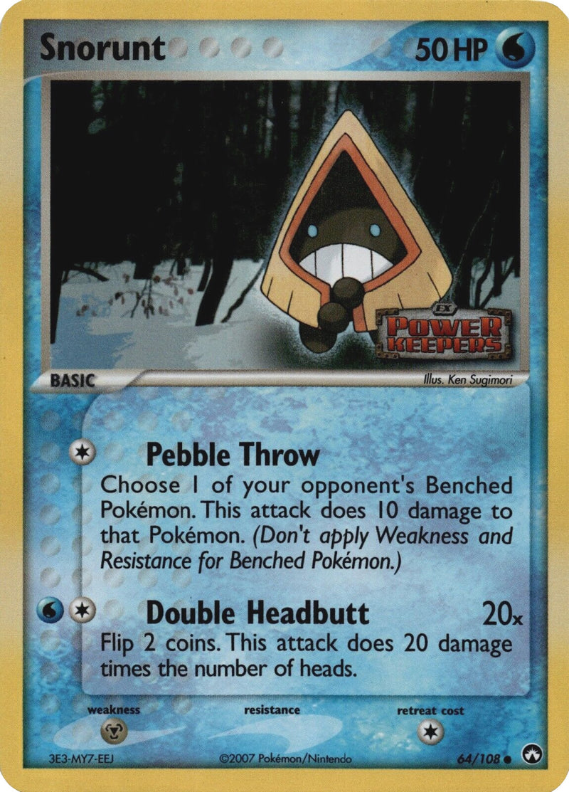 Snorunt (64/108) (Stamped) [EX: Power Keepers] - Comfy Hobbies