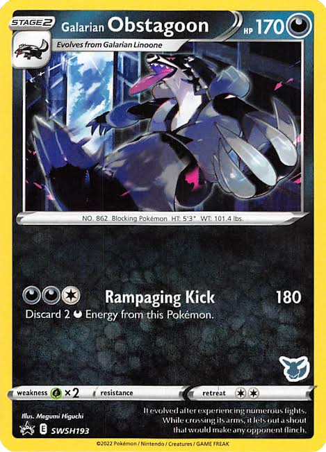Galarian Obstagoon (SWSH193) (Eevee Deck) [Battle Academy 2022] - Comfy Hobbies