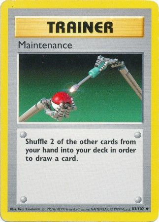 Maintenance (83/102) [Base Set Shadowless Unlimited] - Comfy Hobbies