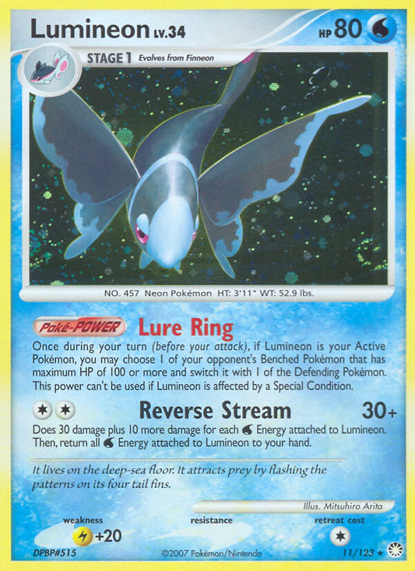 Lumineon (11/123) [Diamond & Pearl: Mysterious Treasures] - Comfy Hobbies