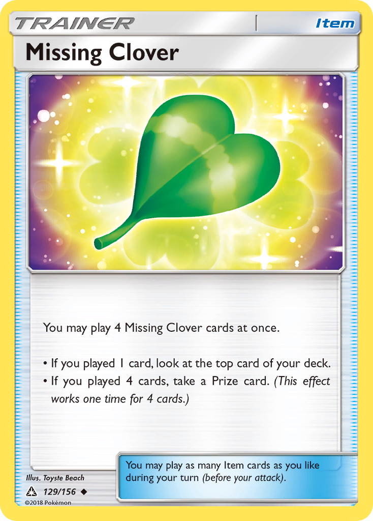 Missing Clover (129/156) [Sun & Moon: Ultra Prism] - Comfy Hobbies