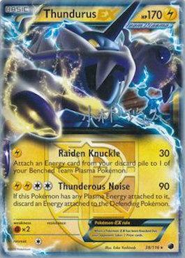 Thundurus EX (38/116) (Plasma Power - Haruto Kobayashi) [World Championships 2014] - Comfy Hobbies