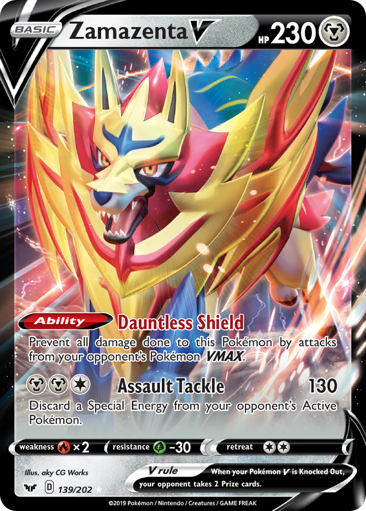 Zamazenta V (139/202) [Sword & Shield: Base Set] - Comfy Hobbies