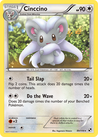 Cinccino (89/114) [Black & White: Base Set] - Comfy Hobbies