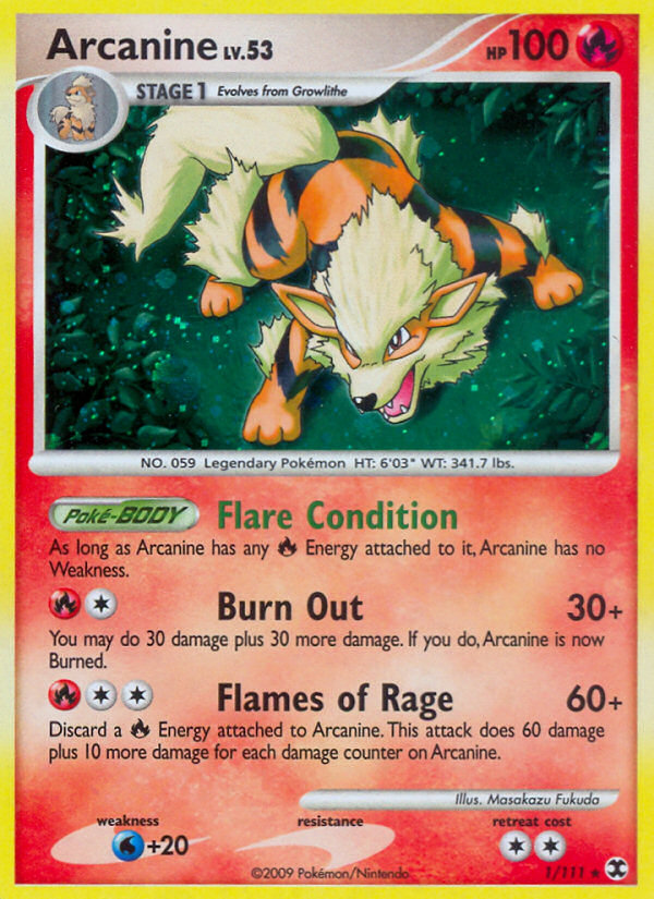 Arcanine (1/111) [Platinum: Rising Rivals] - Comfy Hobbies