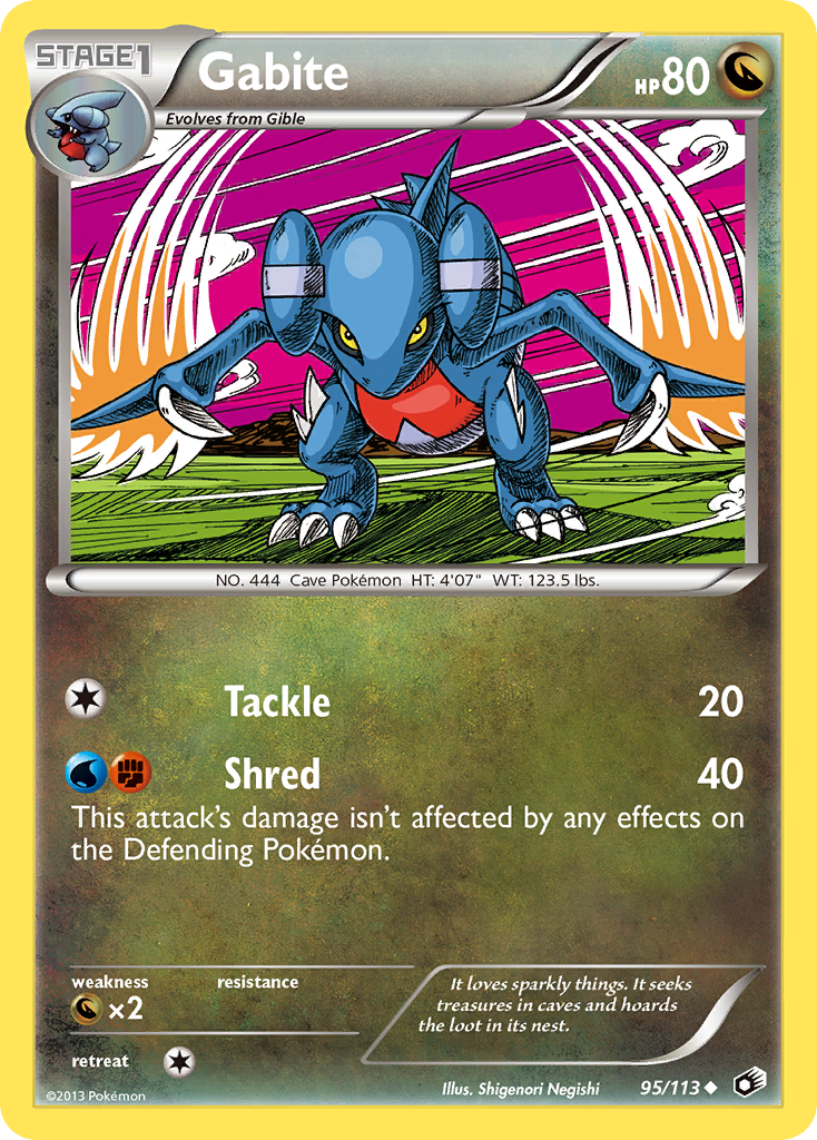 Gabite (95/113) [Black & White: Legendary Treasures] - Comfy Hobbies