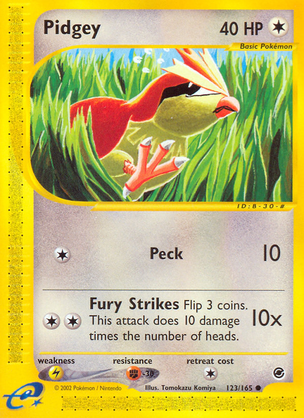 Pidgey (123/165) [Expedition: Base Set] - Comfy Hobbies