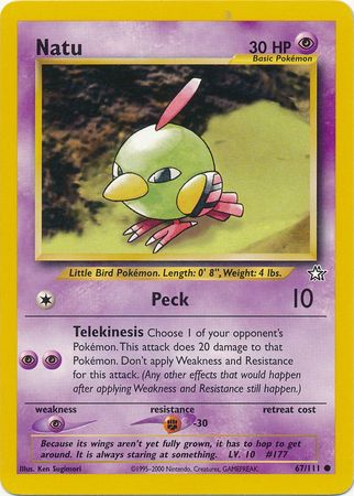 Natu (67/111) [Neo Genesis Unlimited] - Comfy Hobbies