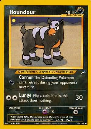 Houndour (43/105) [Neo Destiny Unlimited] - Comfy Hobbies